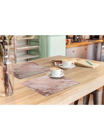 OnlyWow Platzset - Tischset (6-teilig) Roségold, abwaschbar