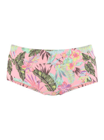 S. Oliver Bikini-Hotpants in rose-bedruckt