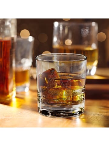 Mr. & Mrs. Panda Whiskey Glas Giraffe Kind ohne Spruch in Transparent