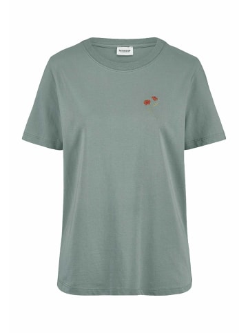 Hessnatur Hessnatur Print T-Shirt Relaxed aus reiner Bio-Baumwolle in mattgrün