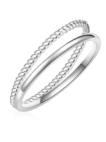 Lulu & Jane Ring aus Messing in silber