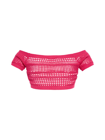 Swirly Damen Short-Top in Pink