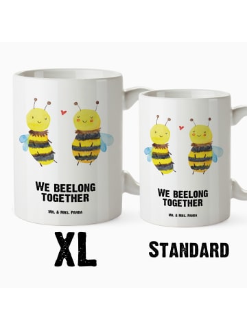 Mr. & Mrs. Panda XL Tasse Biene Verliebt mit Spruch in Weiß
