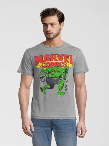 Re:Covered T-Shirt Marvel Comics Hulk Japan Washed in Hellgrau