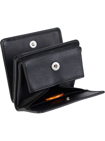 VLD VOi Leather Design Soft Fanni Geldbörse Leder 8 cm schwarz