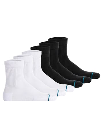 STANCE Socken 6er Pack in Schwarz/Weiß
