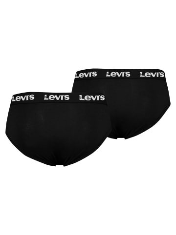 Levis 2er Pack Repeat Logo Briefs in Schwarz