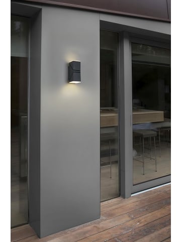 Licht-Erlebnisse Außen Wandlampe EEK G (B)6.2 x (H)15 cm in SchwarzSchwarz