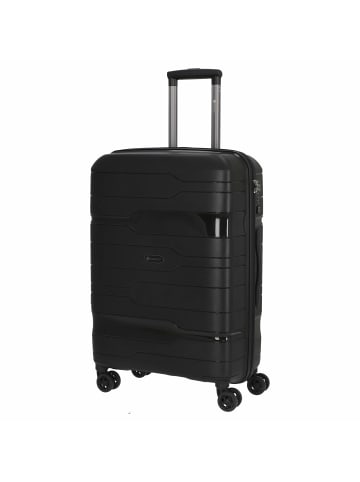 Check.In Memphis - 4-Rollen-Trolley 67 cm (blau) in schwarz