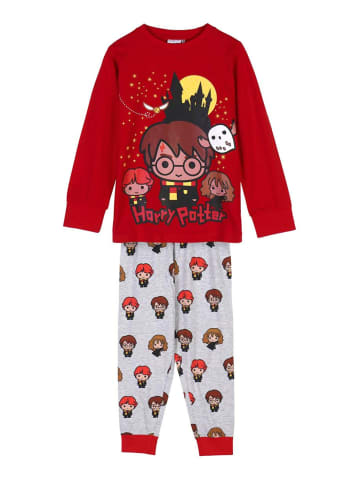 Harry Potter Schlafanzug Harry Potter in Rot-Grau