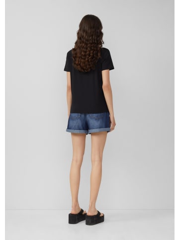 QS T-Shirt in 99D0_schwarz