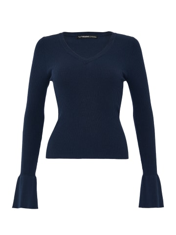 Threadbare Langarmshirt in Navy