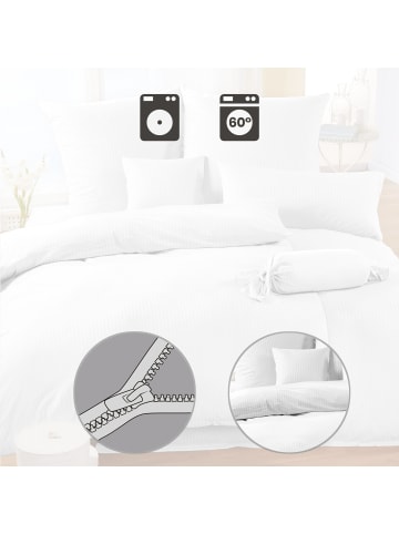 Irisette Interlock-Jersey Bettwäsche Lumen in weiß