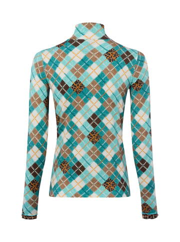 MARC CAIN SPORTS  Langarmshirt in petrol mehrfarbig - 0001