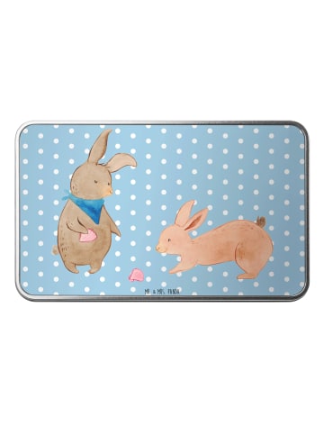 Mr. & Mrs. Panda Kaffeedose Hasen Muschel ohne Spruch in Blau Pastell