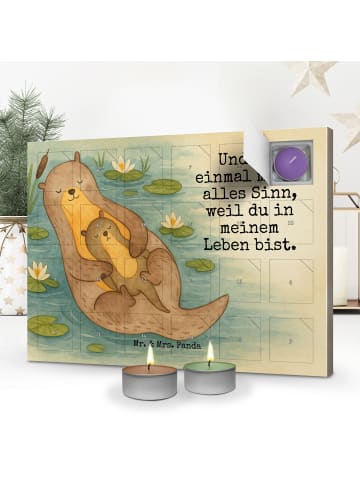 Mr. & Mrs. Panda Duftkerzen Adventskalender Otter Kind Design mi... in Weiß