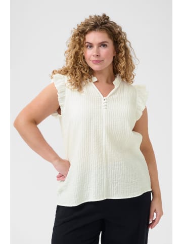 KAFFE curve Ärmellose Bluse KClyana Regular fit in Chalk