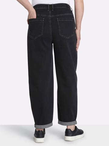 sheego Jeans in black denim