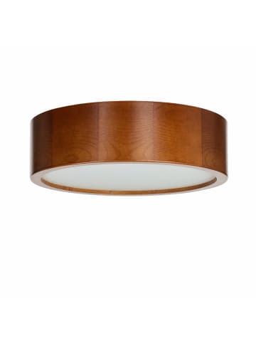Licht-Erlebnisse Deckenlampe Ø 27 x (H)8 cm in Holz rustikal