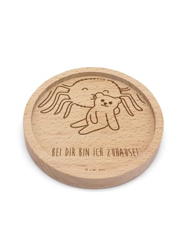 Mr. & Mrs. Panda Untersetzer Holz Spinne Agathe Teddy mit Spruch in Transparent