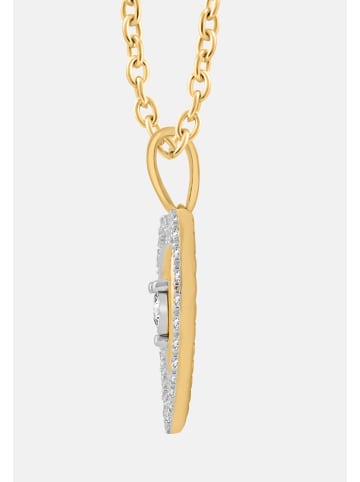 Diamant Exquis Halskette aus 375 Gelbgold mit Diamant