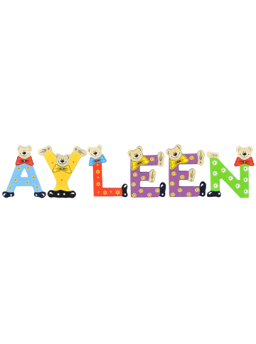 Playshoes Deko-Buchstaben "AYLEEN" in bunt