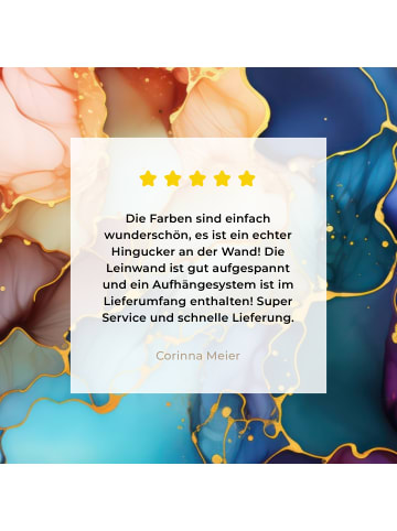 MuchoWow Leinwand bilder Abstrakte Kunst bunt (BxH)