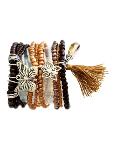 Glorex Nonbook - DIY Armband-Set, brauntöne