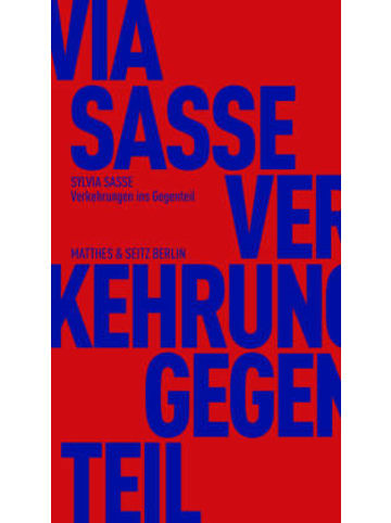 Matthes & Seitz Berlin Buch - Verkehrungen ins Gegenteil