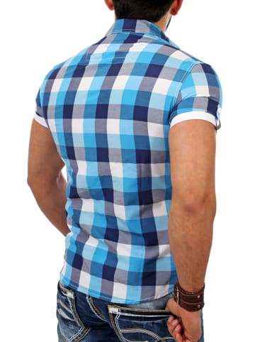 RESLAD Hemd Oceanside Karo in türkis