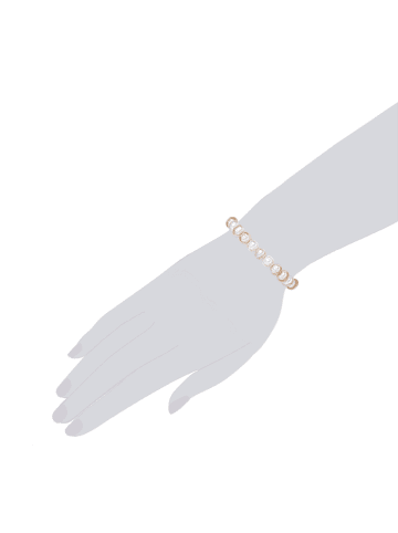 Lulu & Jane Armband aus Süßwasser-Zuchtperlen mit potato Perlen in multicolor