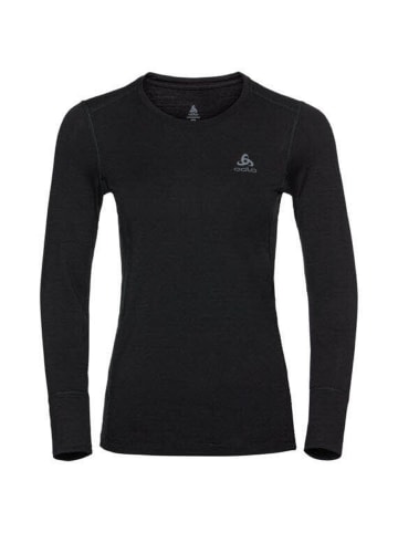 Odlo Unterhemd SUW TOP Crew neck l/s NATURA in Schwarz