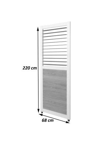 MCW Lamellenwand für Pergola P65, Weiß