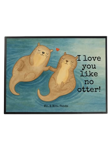 Mr. & Mrs. Panda schreibtischunterlage Otter Hände halten Design... in Weiß