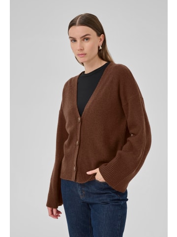 My Essential Wardrobe Strickjacke HuxiMW Tight fit in Tobacco Brown