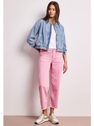 Street One Bomberjacke in Blau in Ultra Bleach Random Washed