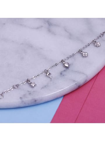 Lucardi 925 Silber Armband Herz