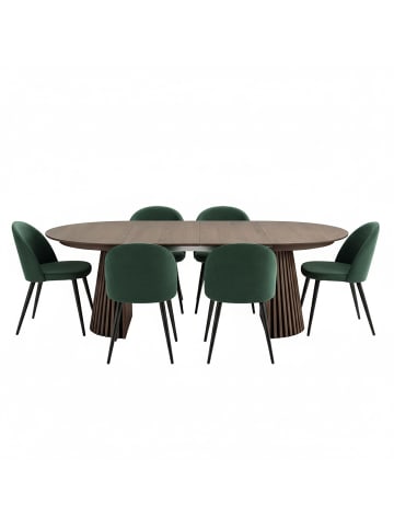 ebuy24 Essgruppe Tokyo Elegance 7-teilig Smoked 120 x 120 cm