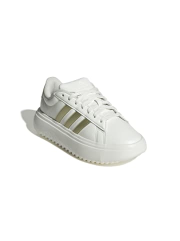 adidas Schnürschuhe GRAND COURT PLATFORM in cwhite/goldmt/owhite