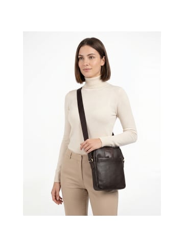 Bugatti Ryan Umhängetasche Leder 23 cm braun