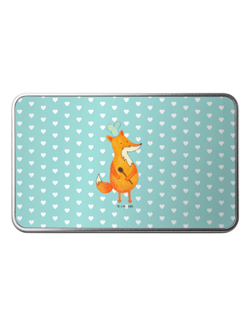 Mr. & Mrs. Panda Dose Fuchs Koch ohne Spruch in Türkis Pastell