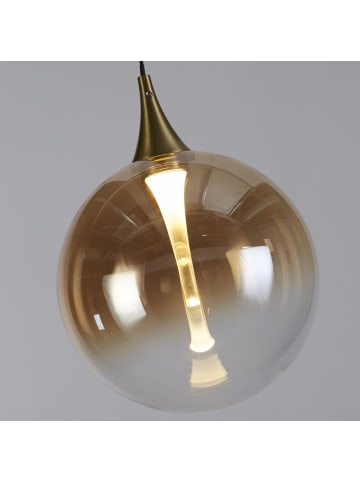 Licht-Erlebnisse Pendelleuchte EEK G (B)16 x (T)150 cm in Schwarz Bernstein