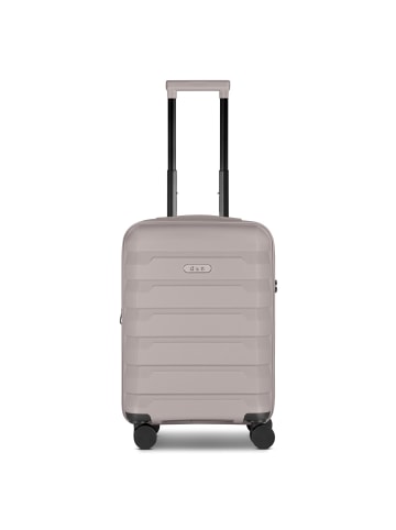 D&N South Dakota 4 Rollen Kabinentrolley S 56 cm mit Dehnfalte in champagner