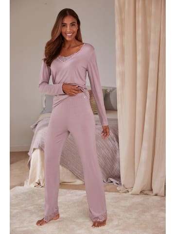 LASCANA Pyjamaoberteil in mauve