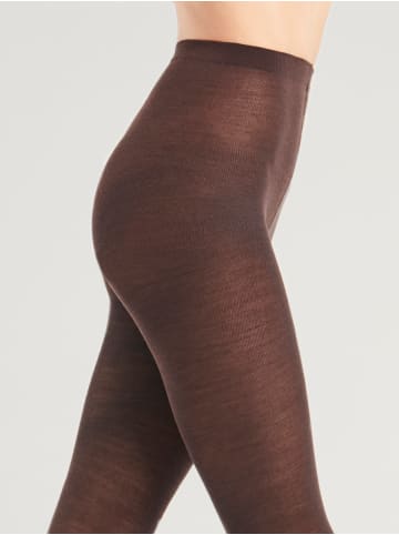 Wolford Merino-Strumpfhose in Soft cacao