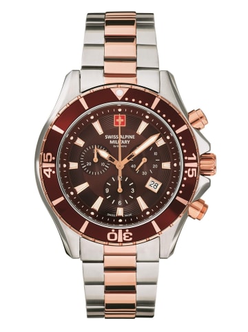 Swiss Alpine Military by Grovana Chronograph für Herren in braun