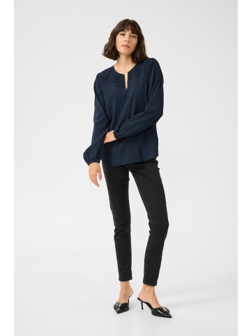 Kaffe Langarm-Bluse KAlinda Regular fit in Midnight Marine