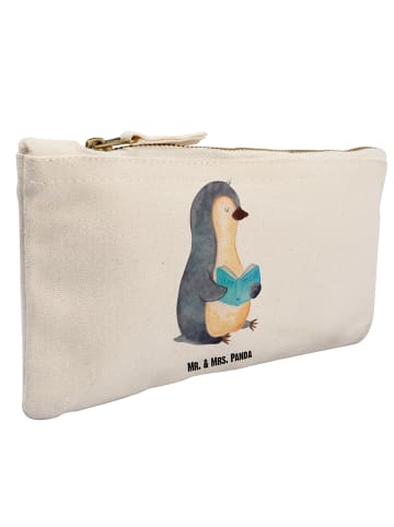 Mr. & Mrs. Panda Schminktasche Pinguin Buch ohne Spruch in Weiß