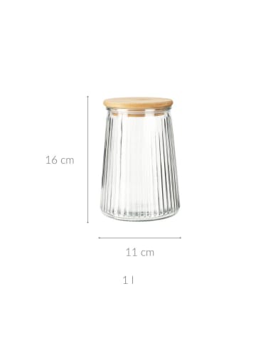 Excellent Houseware Glasbehälter in transparent