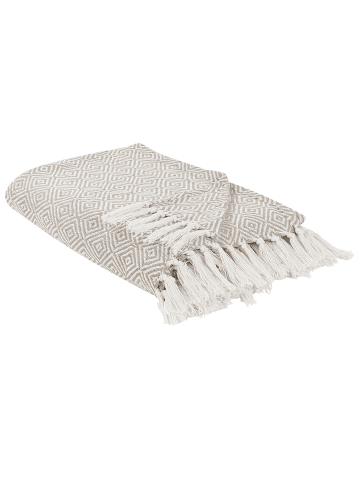 Beliani Tagesdecke TOUTLI in Beige - (W) 200 x (H) 1.25 x (L) 220 cm